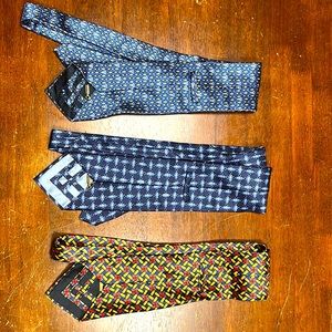 Set of 3 new Zilli ties